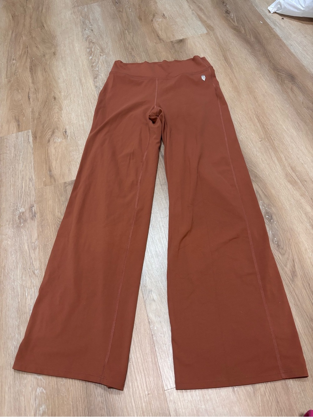 FP Movement by Free People Wide-Leg Leggings in Rust S/P